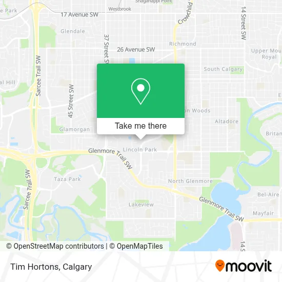 Tim Hortons map