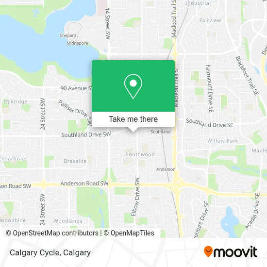 Calgary Cycle map