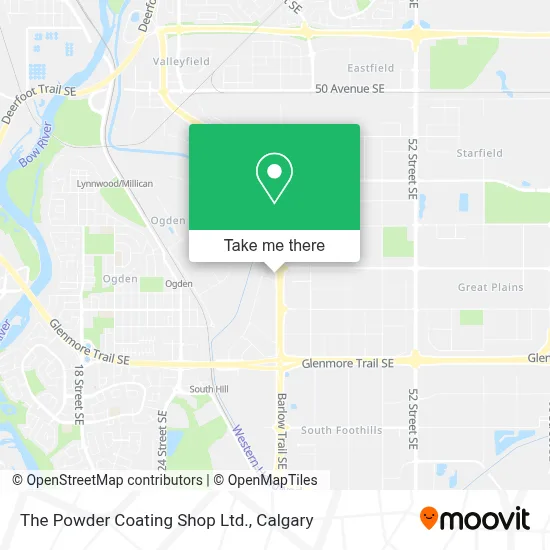 The Powder Coating Shop Ltd. map