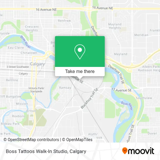 Boss Tattoos Walk-In Studio map