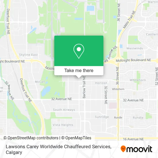 Lawsons Carey Worldwide Chauffeured Services map