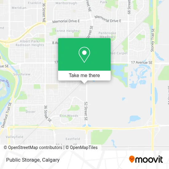 Public Storage map