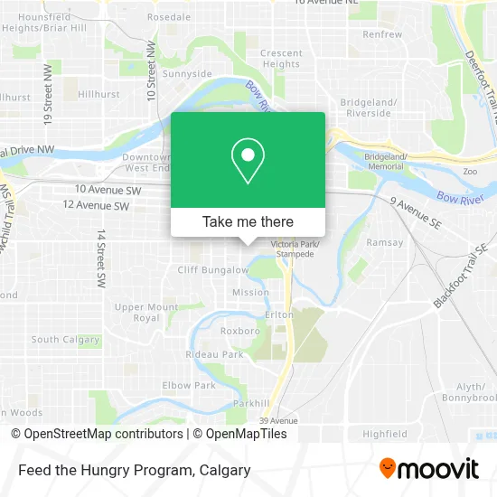 Feed the Hungry Program map