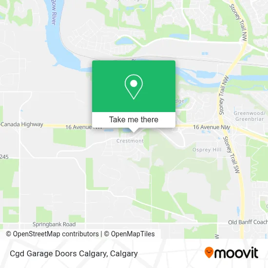 Cgd Garage Doors Calgary map