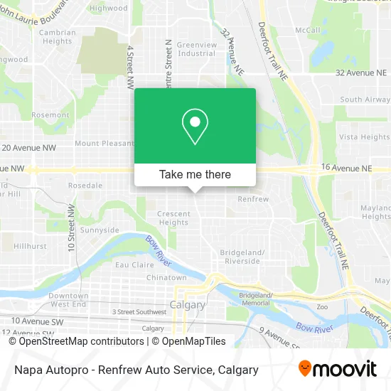 Napa Autopro - Renfrew Auto Service map