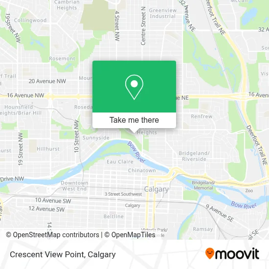 Crescent View Point map