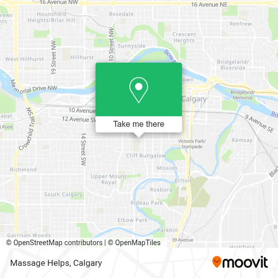 Massage Helps map