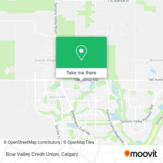 Bow Valley Credit Union map