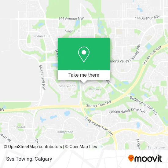 Svs Towing map