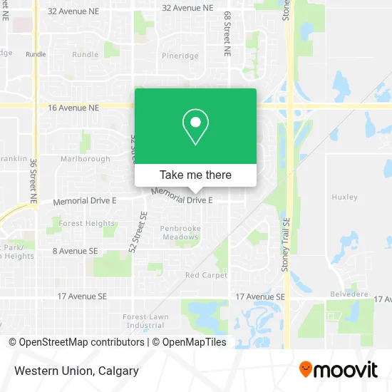 Western Union map