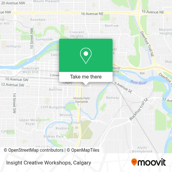 Insight Creative Workshops map