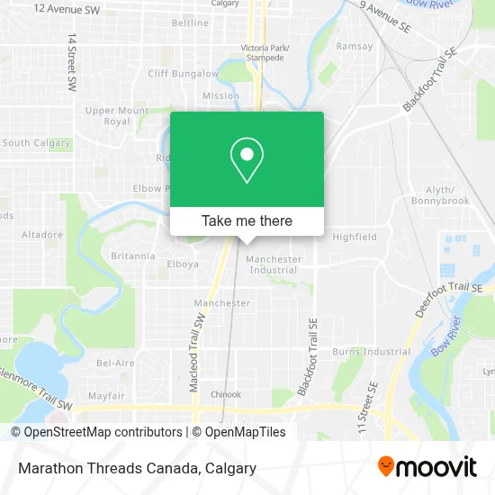 Marathon Threads Canada map