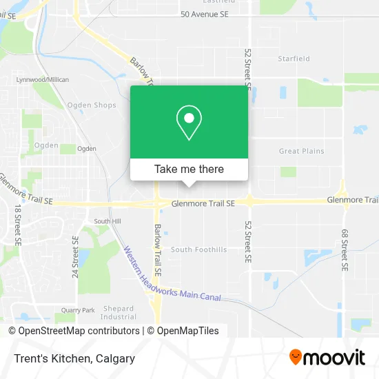 Trent's Kitchen map