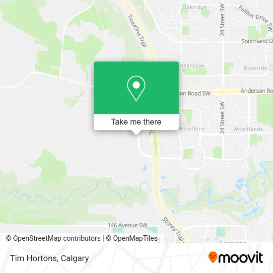 Tim Hortons map