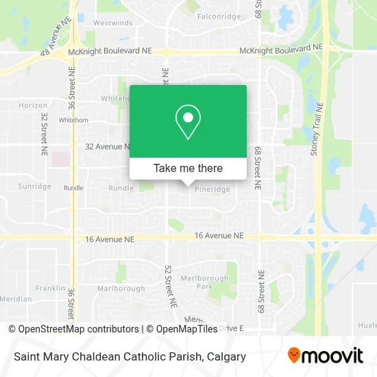 Saint Mary Chaldean Catholic Parish map