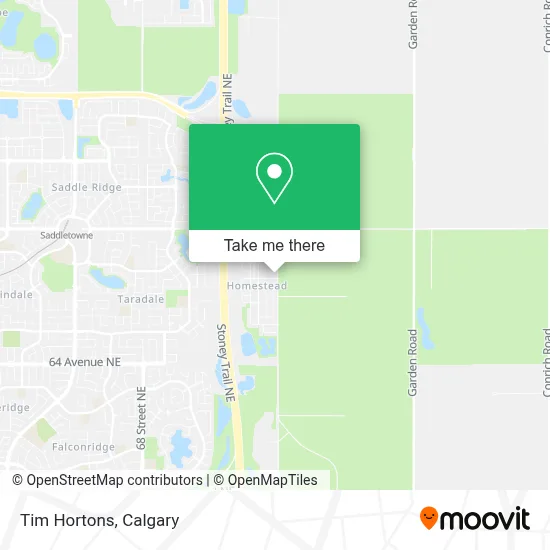 Tim Hortons map