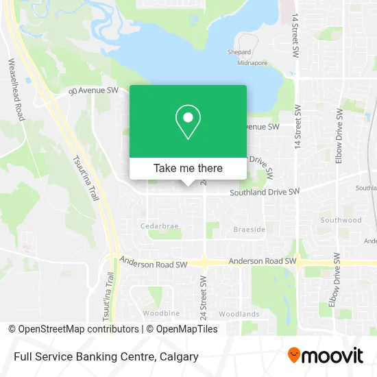 Full Service Banking Centre map