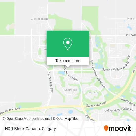 H&R Block Canada map