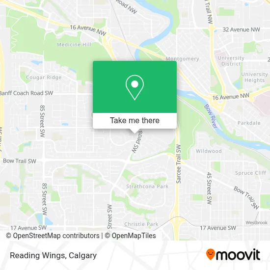 Reading Wings map