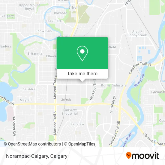 Norampac-Calgary map