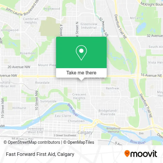 Fast Forward First Aid map