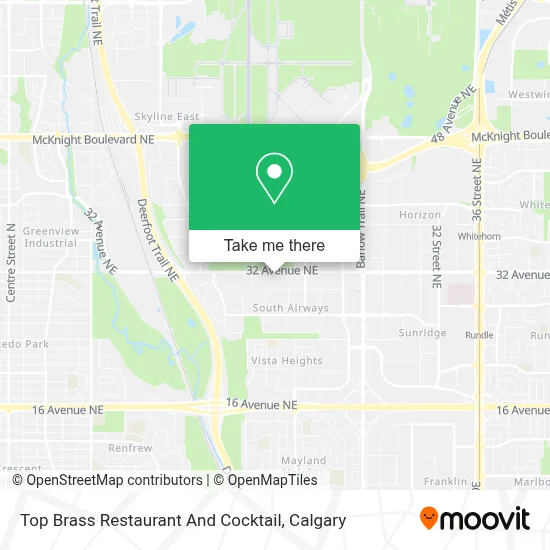Top Brass Restaurant And Cocktail map