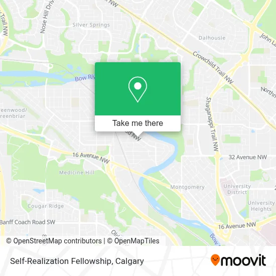 Self-Realization Fellowship map