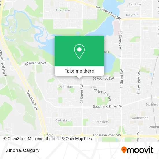 Zinoha map