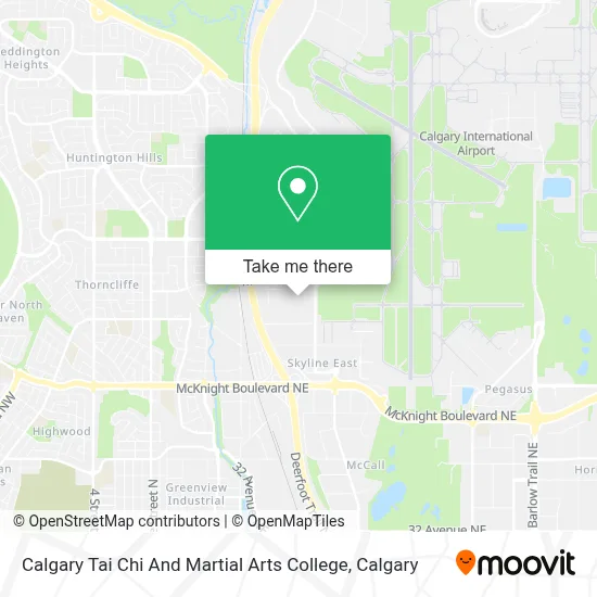 Calgary Tai Chi And Martial Arts College map