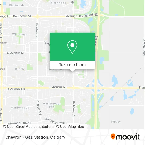 Chevron - Gas Station map