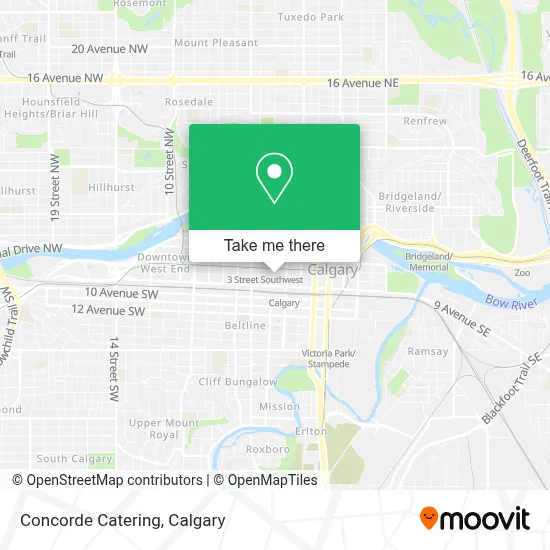 Concorde Catering map