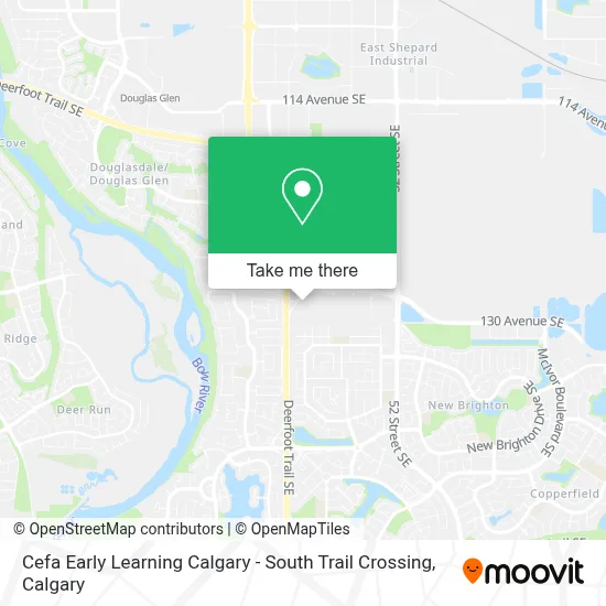 Cefa Early Learning Calgary - South Trail Crossing map