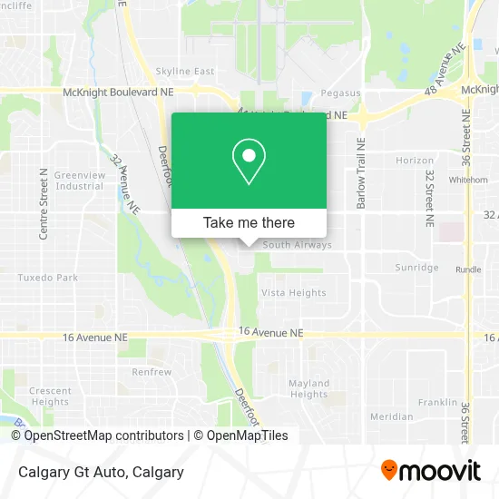 Calgary Gt Auto map