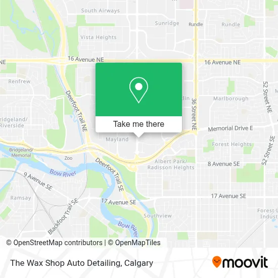 The Wax Shop Auto Detailing map