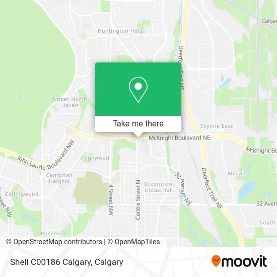 Shell C00186 Calgary map