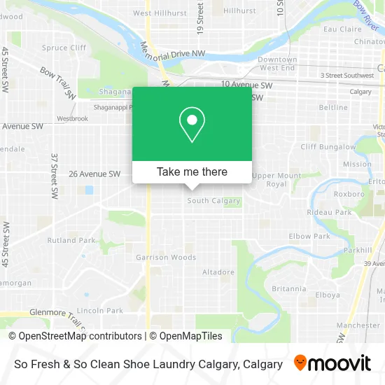 So Fresh & So Clean Shoe Laundry Calgary map