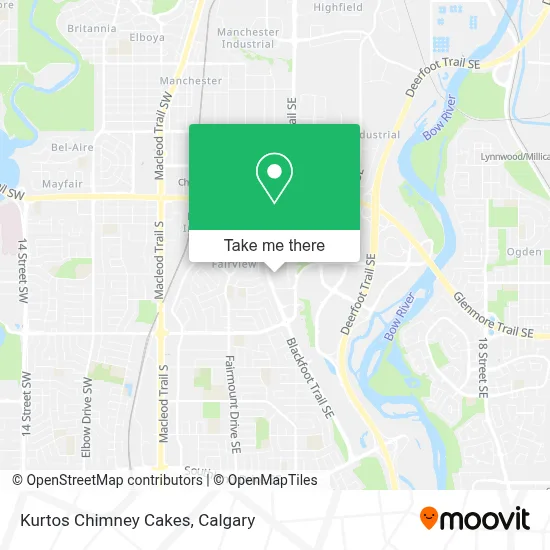 Kurtos Chimney Cakes map