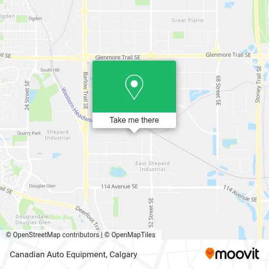 Canadian Auto Equipment map