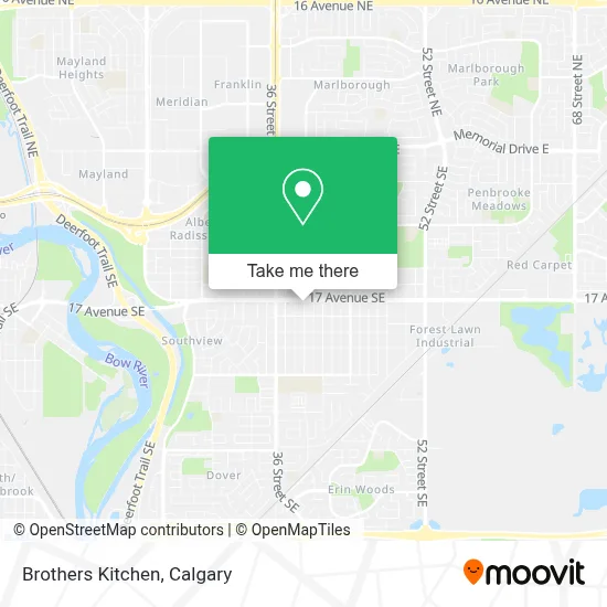Brothers Kitchen map