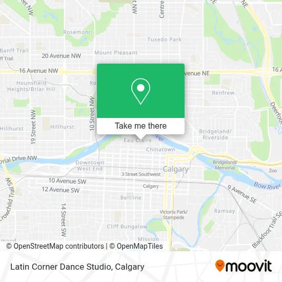 Latin Corner Dance Studio map