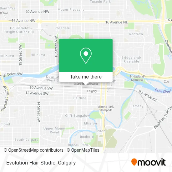 Evolution Hair Studio map