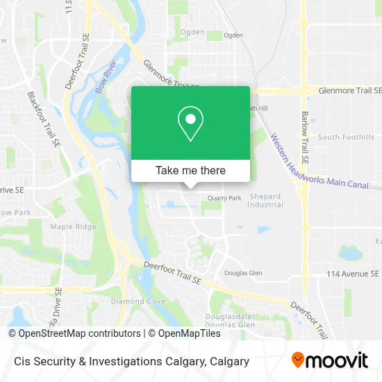 Cis Security & Investigations Calgary map