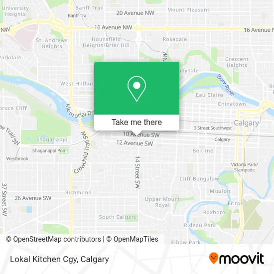 Lokal Kitchen Cgy map
