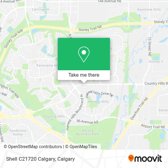 Shell C21720 Calgary map