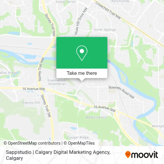 Sappstudio | Calgary Digital Marketing Agency map