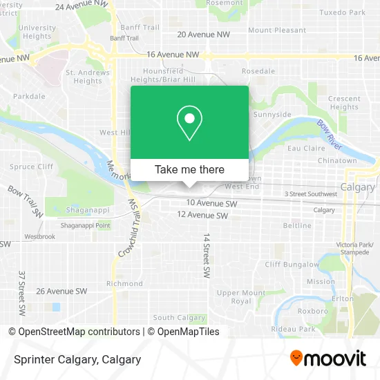 Sprinter Calgary map