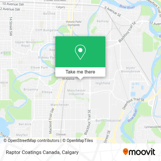 Raptor Coatings Canada map