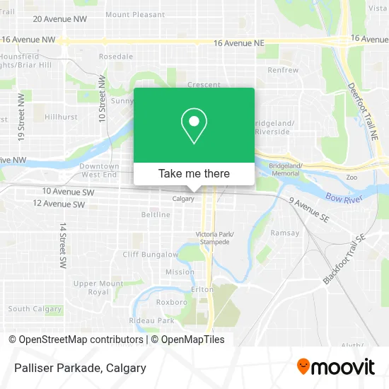 Palliser Parkade map