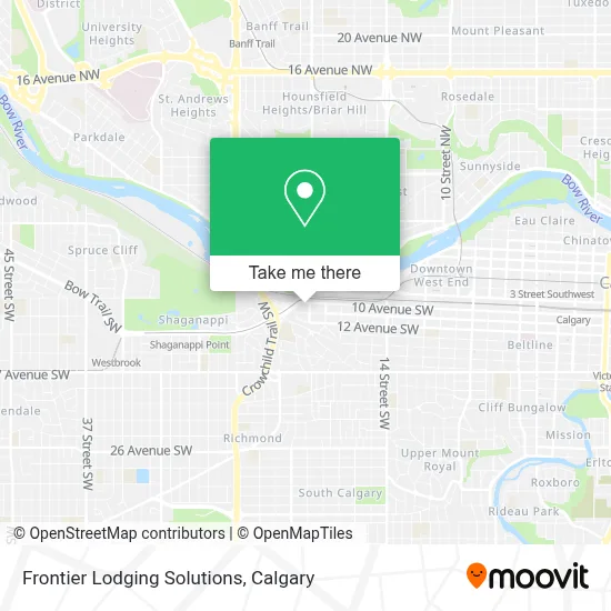 Frontier Lodging Solutions map