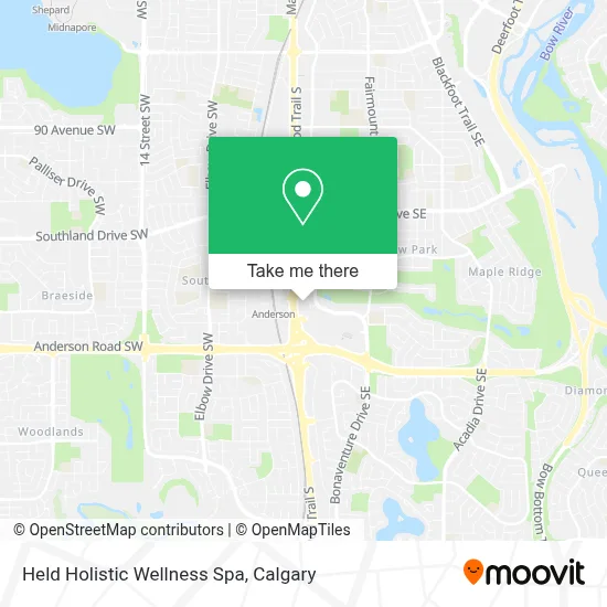 Held Holistic Wellness Spa map